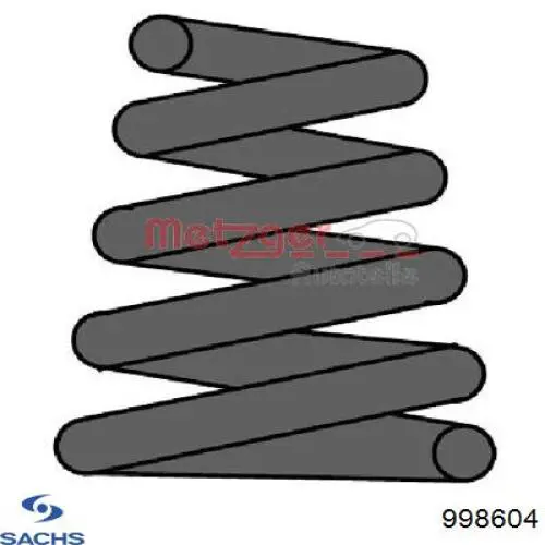 Пружина передня, ліва Sachs 998604 ціна, від 30.93 USD