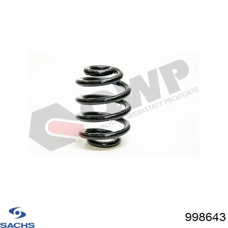 998643 Sachs Пружина амортизатора передняя