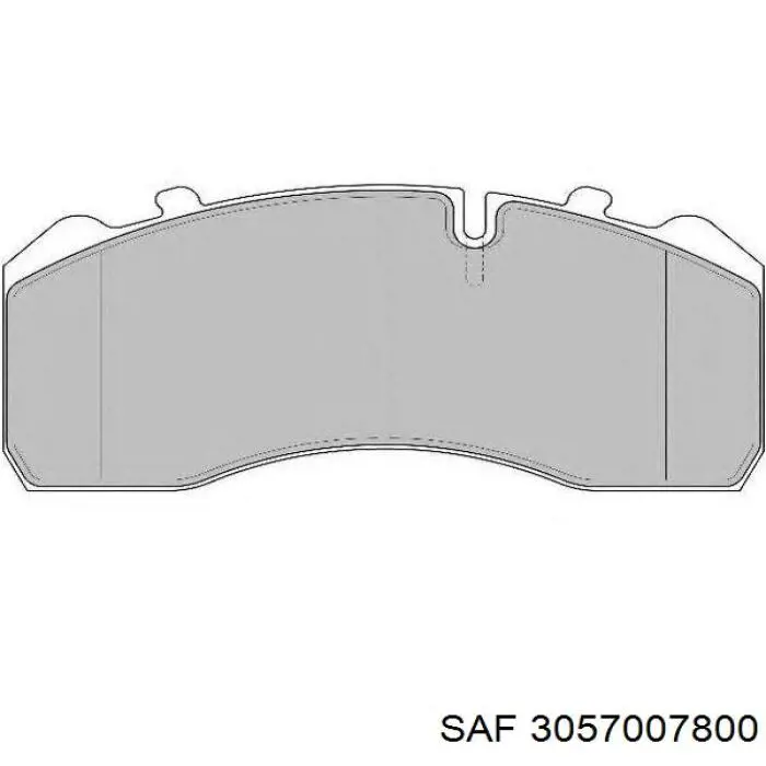 Колодки гальмівні передні, дискові 3057007800 SAF