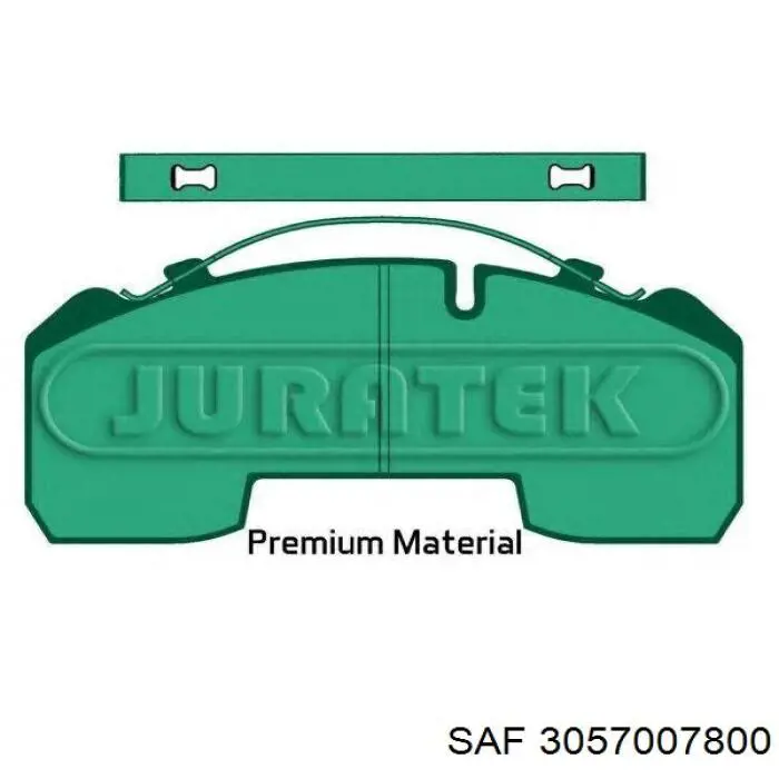 Купити 3057007800 SAF Колодки гальмівні передні, дискові