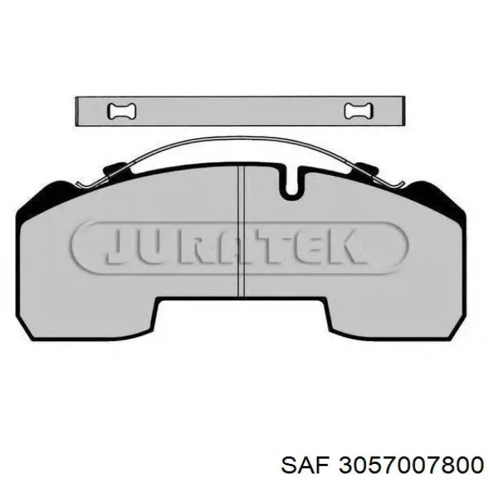 Гальмівні колодки SAF 3057007800 ціна, від 77.25 USD