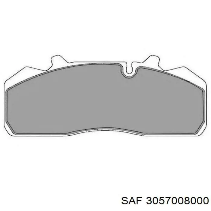 Передні тормозні колодки 3057008000 SAF