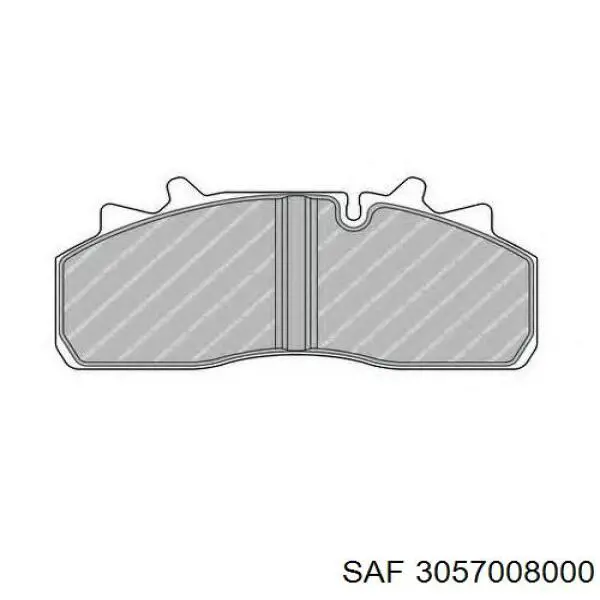 Колодки гальмівні передні, дискові 3057008000 SAF