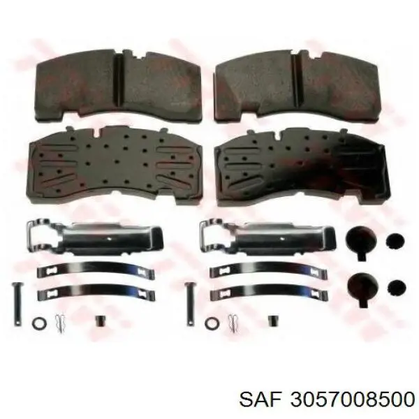 Задні гальмівні колодки SAF 3057008500 ціна, від 102.80 USD