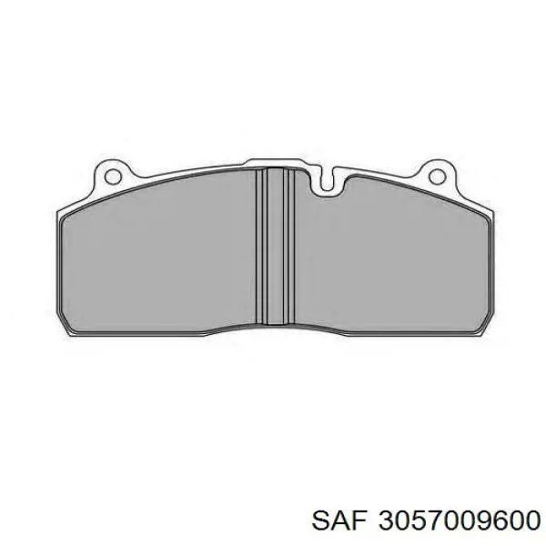 Колодки гальмівні передні, дискові 3057009600 SAF