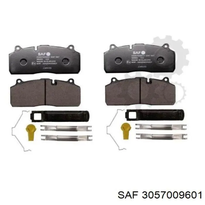 Колодки гальмівні передні, дискові 3057009601 SAF