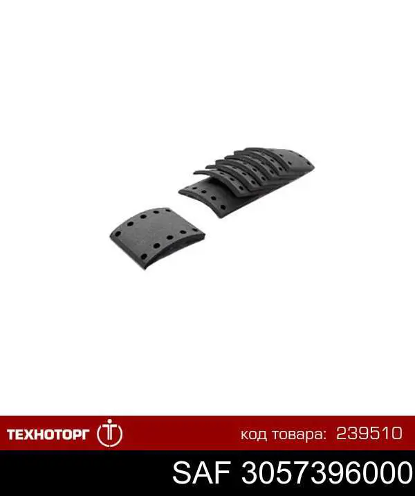 Купити 3057396000 SAF Накладка гальмівна задня (TRUCK)