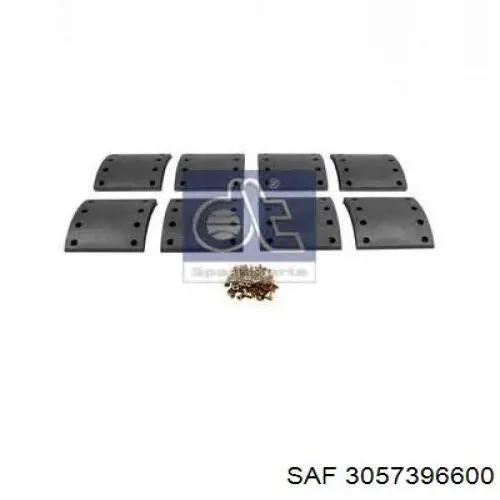 3057396600 SAF Колодки гальмівні задні, барабанні