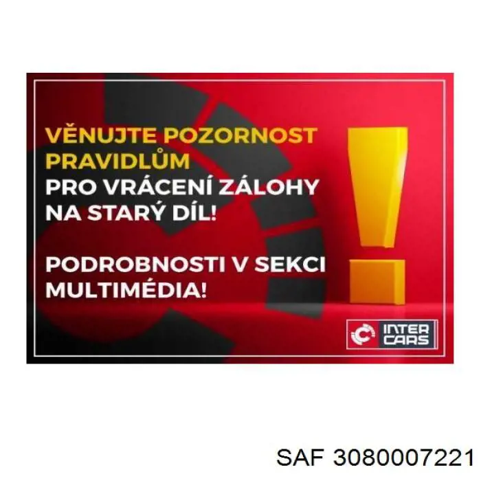  SAF 3080007221 ціна, від 122.75 USD