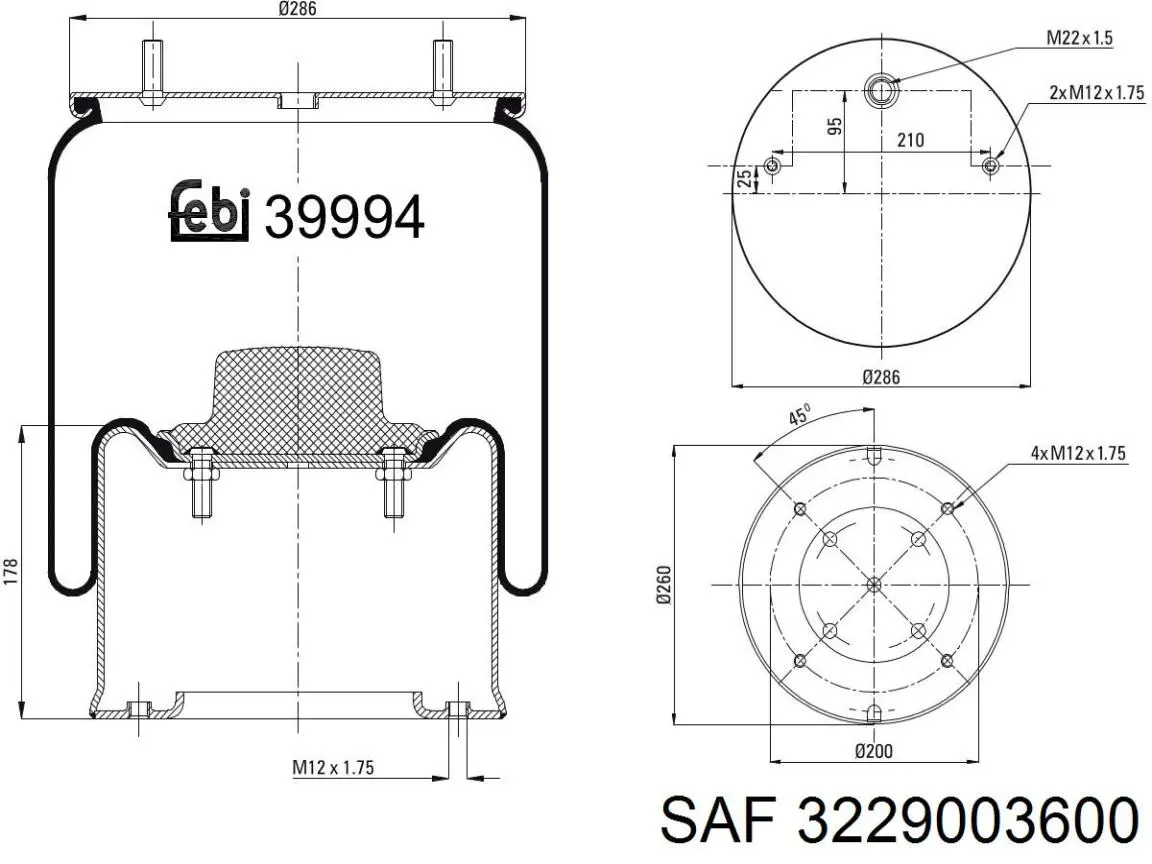 Пневмоподушка задня Continental/Siemens 810MB