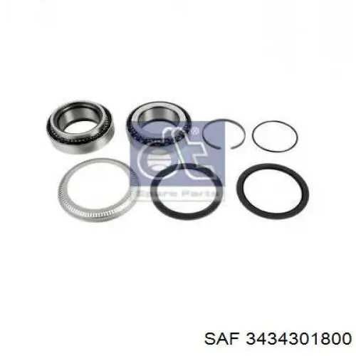 Комплект підшипник маточини передньої SAF 3434301800 ціна, від 227.81 USD