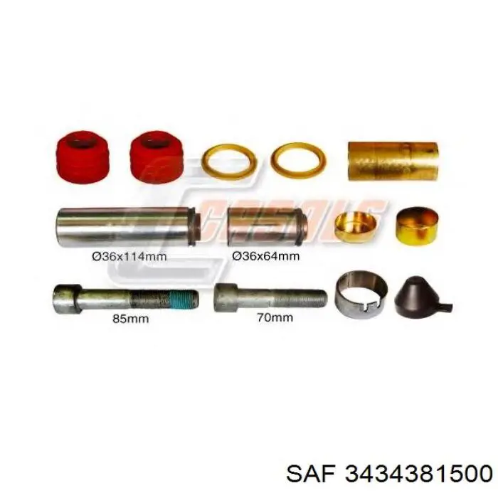 3434381500 SAF Ремкомплект заднього гальмівного супорта