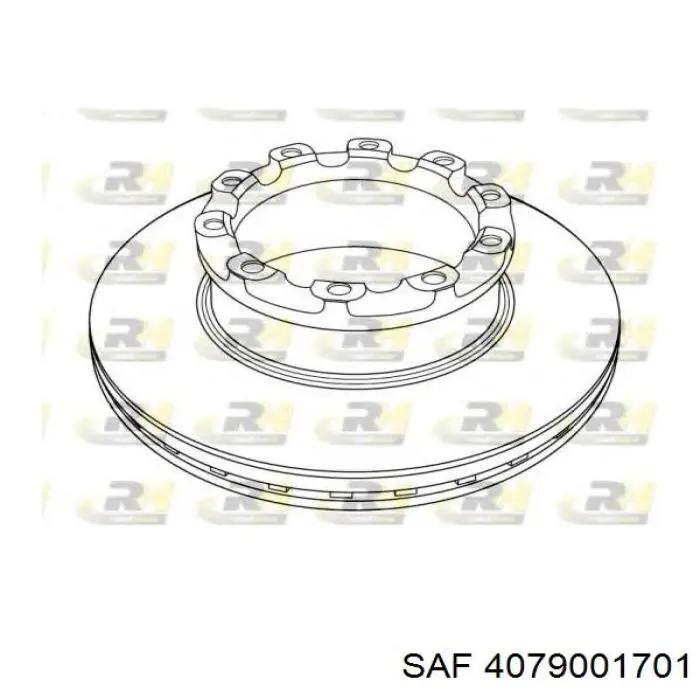 Диск гальмівний задній 4079001701 SAF