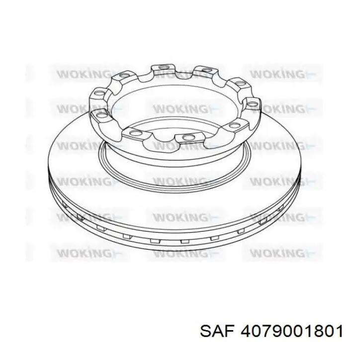 Гальмівні диски 4079001801 SAF
