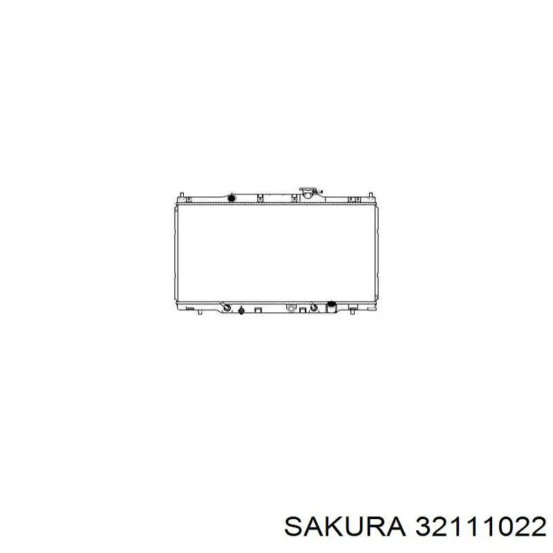 32111022 Sakura радіатор охолодження двигуна