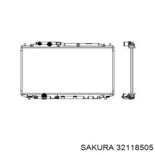 Купити 19010RNAA01 Honda Радіатор двигуна