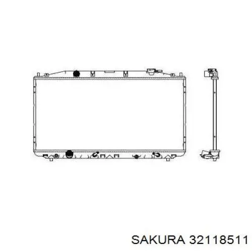 Радіатор основний Sakura 32118511 ціна, від 81.74 USD