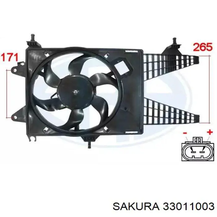 Купити 33011003 Sakura Радіатор двигуна