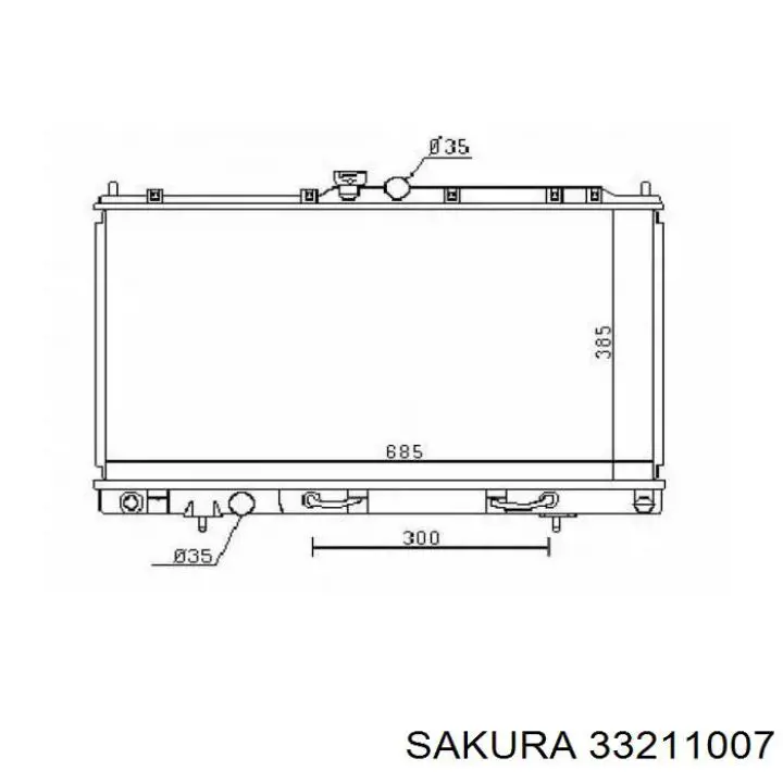 Радіатор R20010 Sato Tech