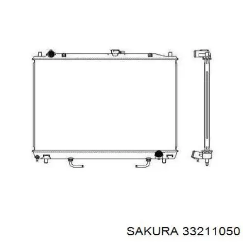 33211050 Sakura Радіатор охолодження двигуна