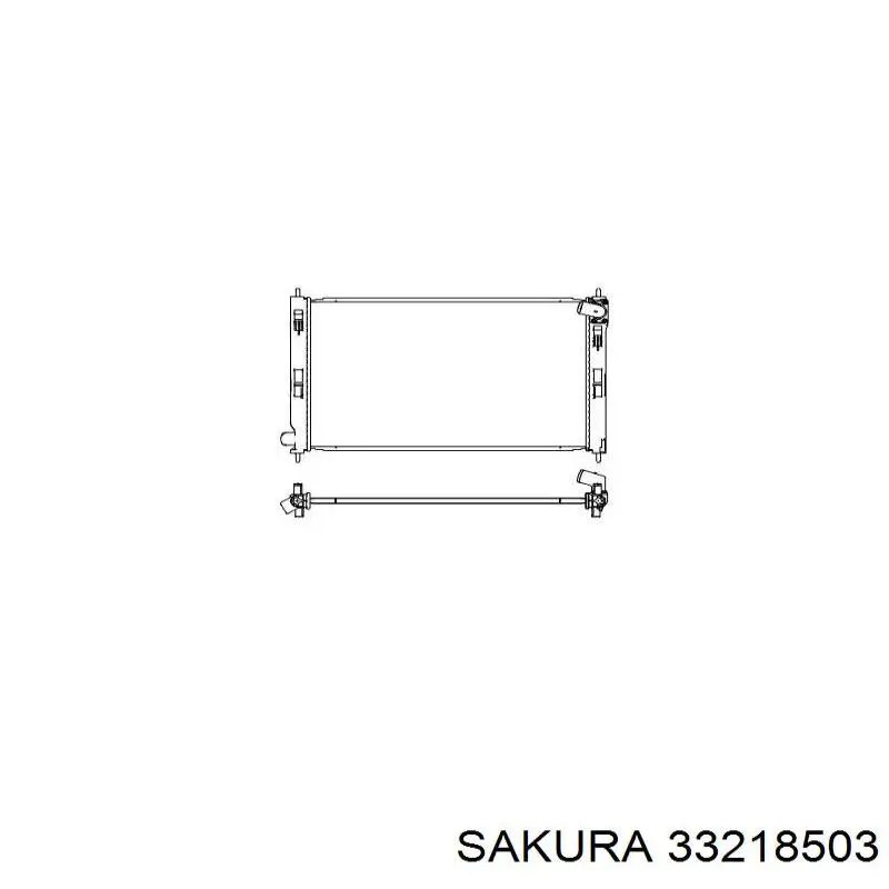 33218503 Sakura радіатор охолодження двигуна