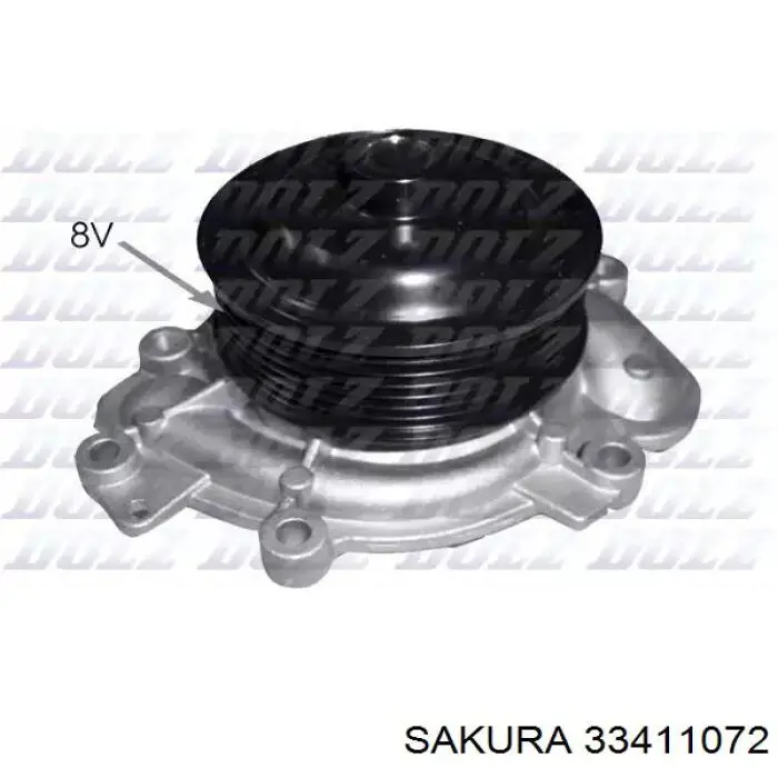 33411072 Sakura Радіатор охолодження двигуна