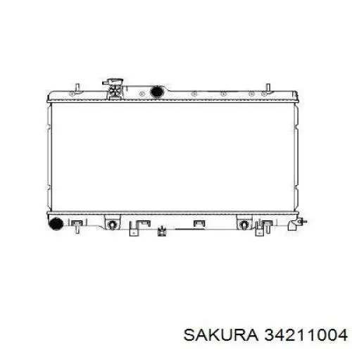 Радіатор основний Sakura 34211004 ціна, від 94.28 USD