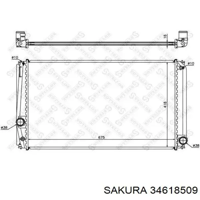 Радіатор 34618509 Sakura