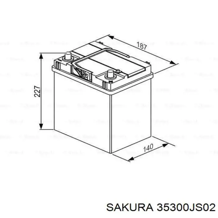 35300JS02 Sakura акумуляторна батарея, акб