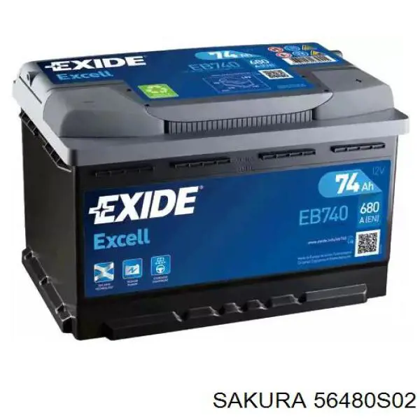 Купити 56480S02 Sakura Автомобільна батарея