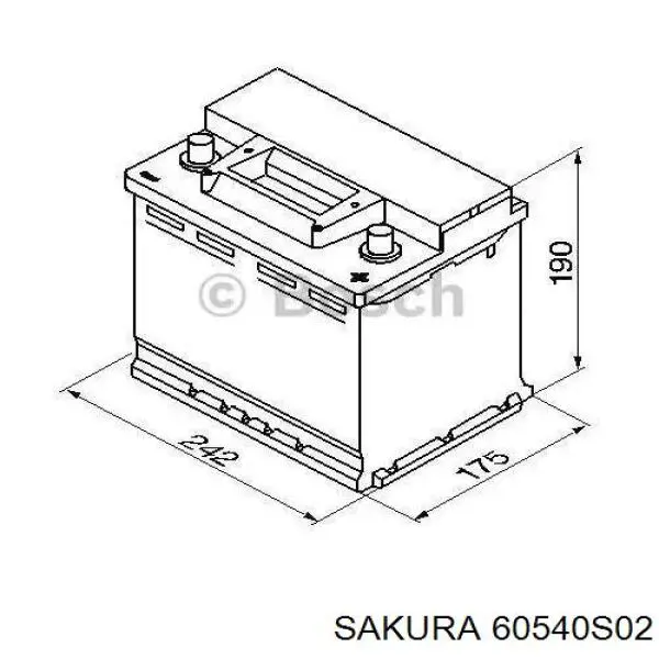Батарея акумуляторна Sakura 60540S02 ціна, від 96.19 USD