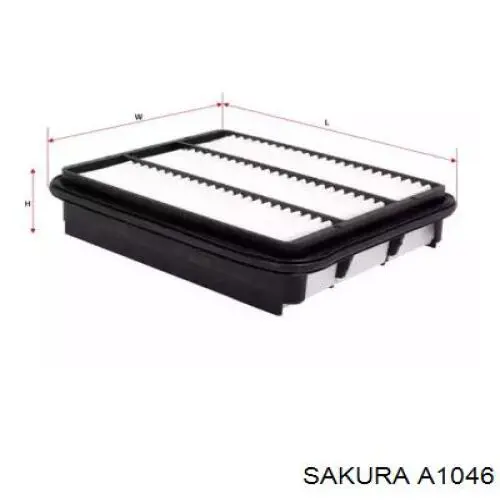 Повітряний фільтр A1046 Sakura