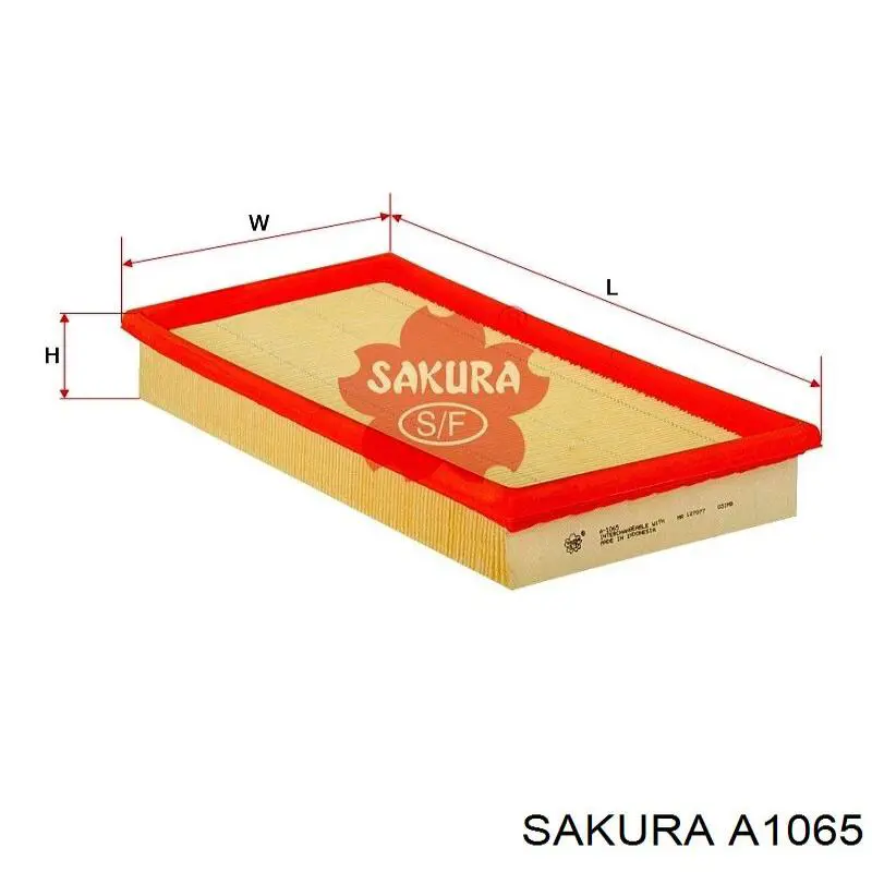 Елемент повітряного фільтра Sakura A1065 ціна, від 4.77 USD