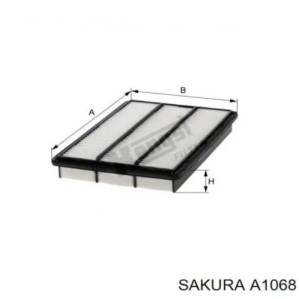 A1068 Sakura Повітряний фільтр двигуна