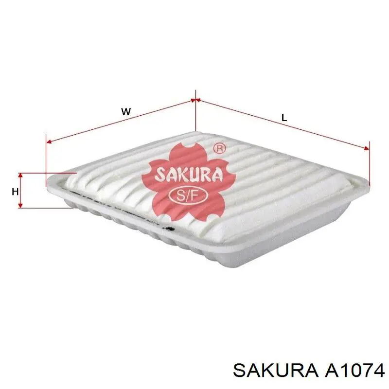 Купити A1074 Sakura Автомобільний фільтр повітря
