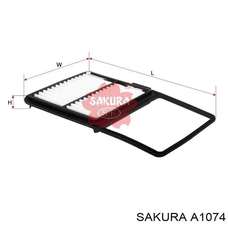 A1074 Sakura Повітряний фільтр двигуна