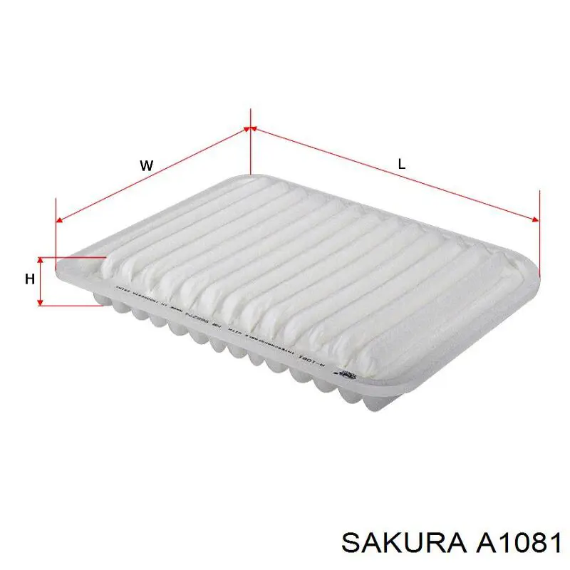 Елемент повітряного фільтра Sakura A1081 ціна, від 6.24 USD