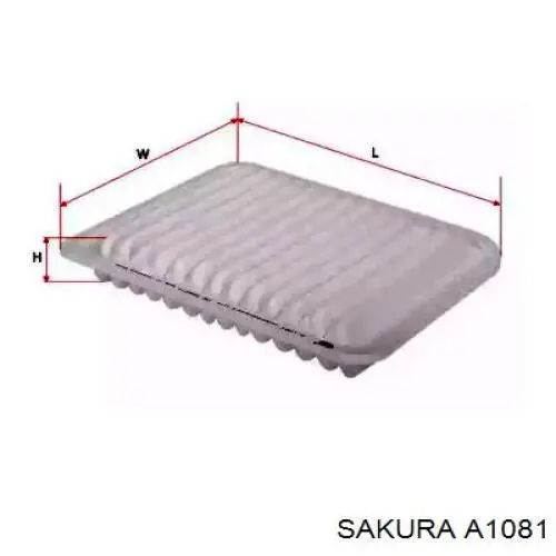 Купити A1081 Sakura Автомобільний фільтр повітря