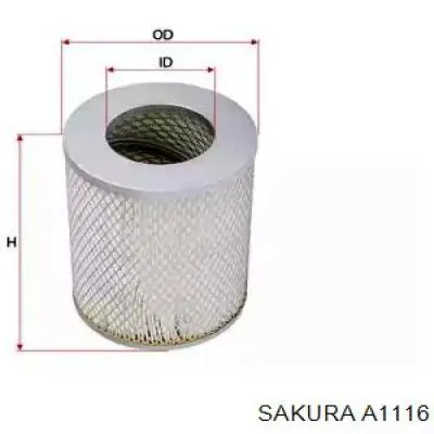 Елемент повітряного фільтра Sakura A1116 ціна, від 7.06 USD