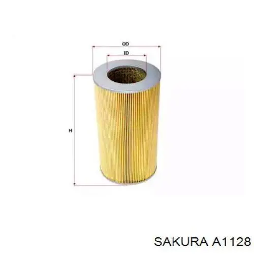 Фільтр повітряний Sakura A1128