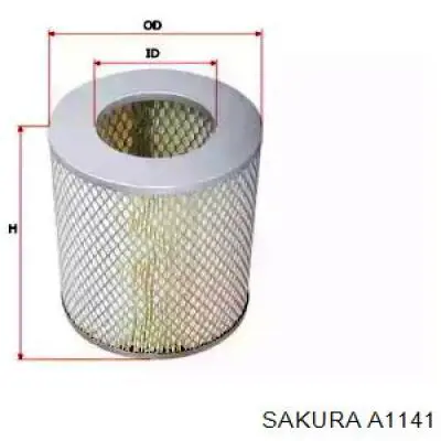 Фільтр повітряний A1141 Sakura