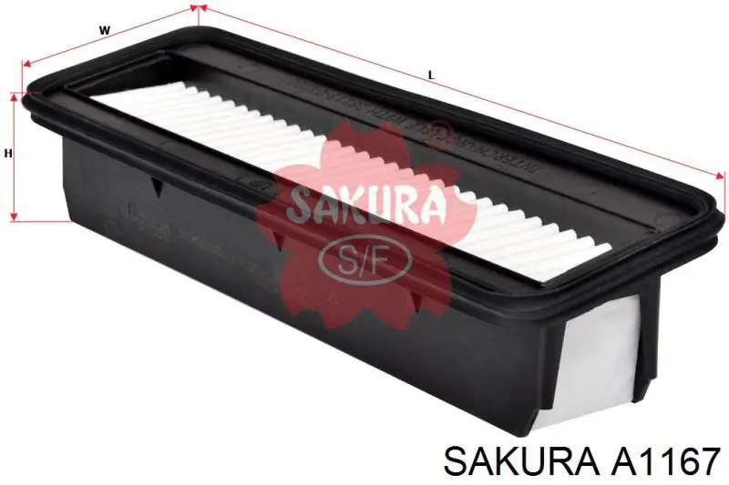 Елемент повітряного фільтра Sakura A1167 ціна, від 3.62 USD