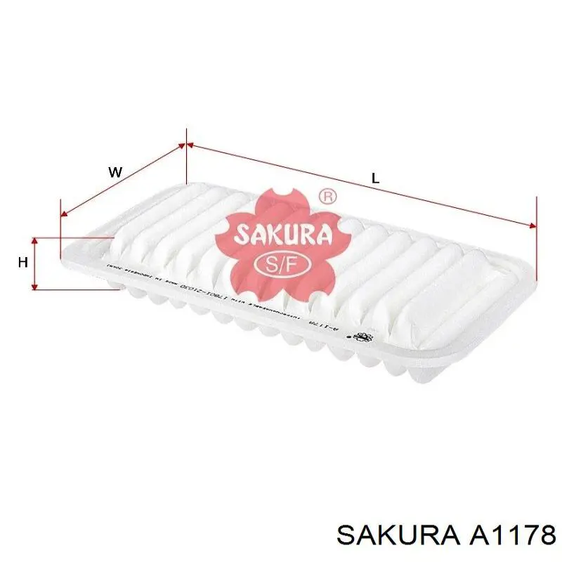 Повітряний фільтр A1178 Sakura