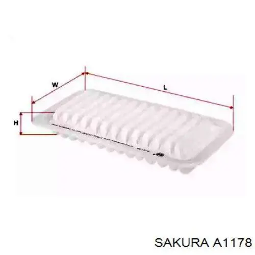 Елемент повітряного фільтра Sakura A1178 ціна, від 5.91 USD