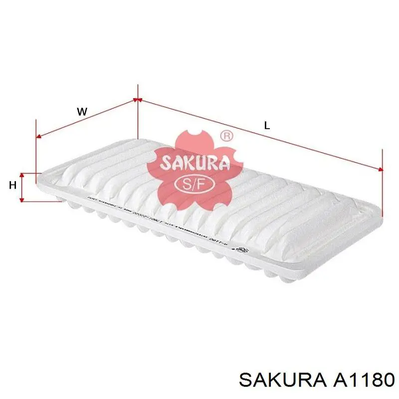 Елемент повітряного фільтра Sakura A1180 ціна, від 4.27 USD