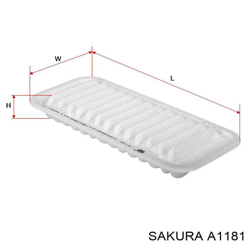 Елемент повітряного фільтра Sakura A1181 ціна, від 3.43 USD