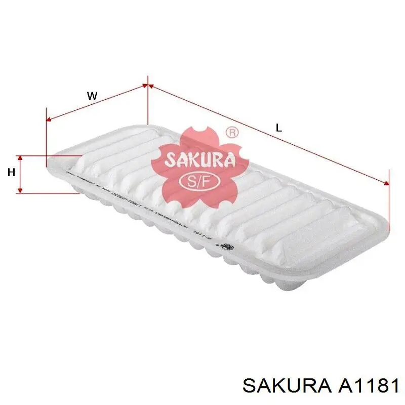 A1181 Sakura фільтр повітряний