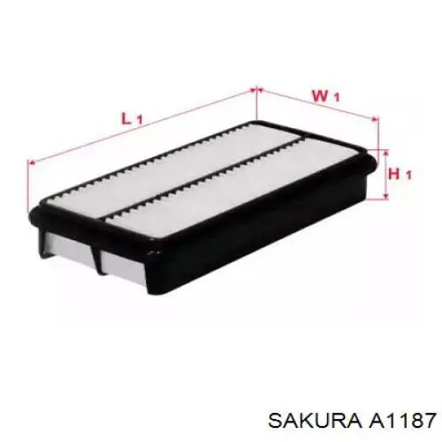 Елемент повітряного фільтра Sakura A1187 ціна, від 5.90 USD