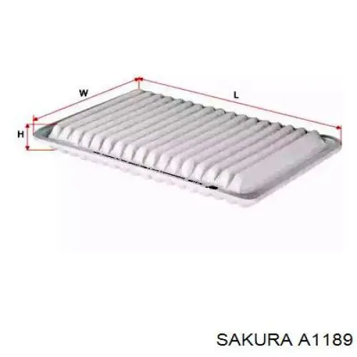 A1189 Sakura Повітряний фільтр двигуна