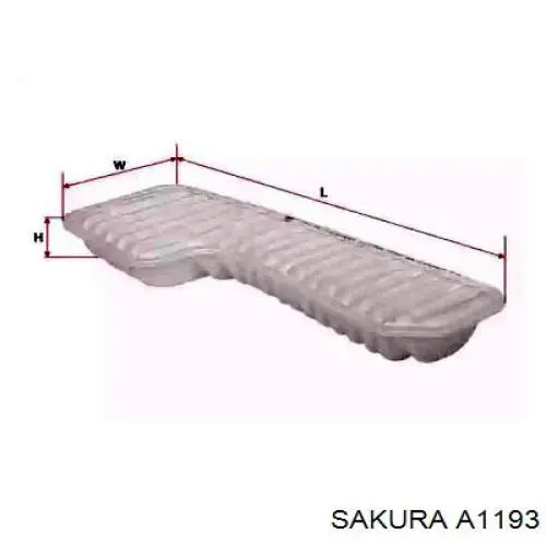 Купити A1193 Sakura Автомобільний фільтр повітря